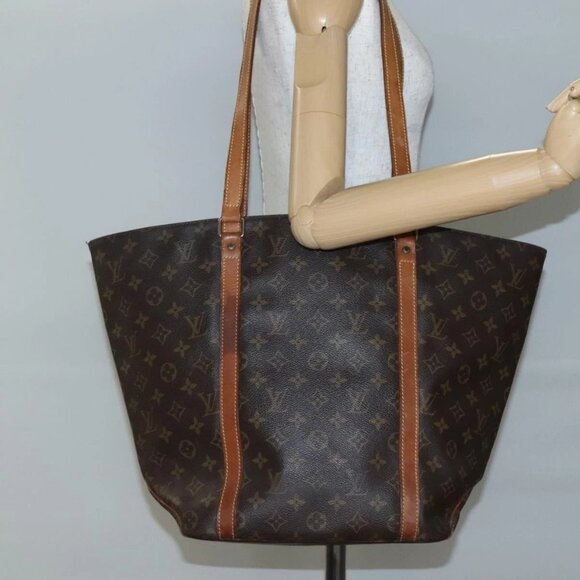LOUIS VUITTON Monogram Sac Shopping Tote Bag M51108 LV Auth 140435 - Picture 1 of 16